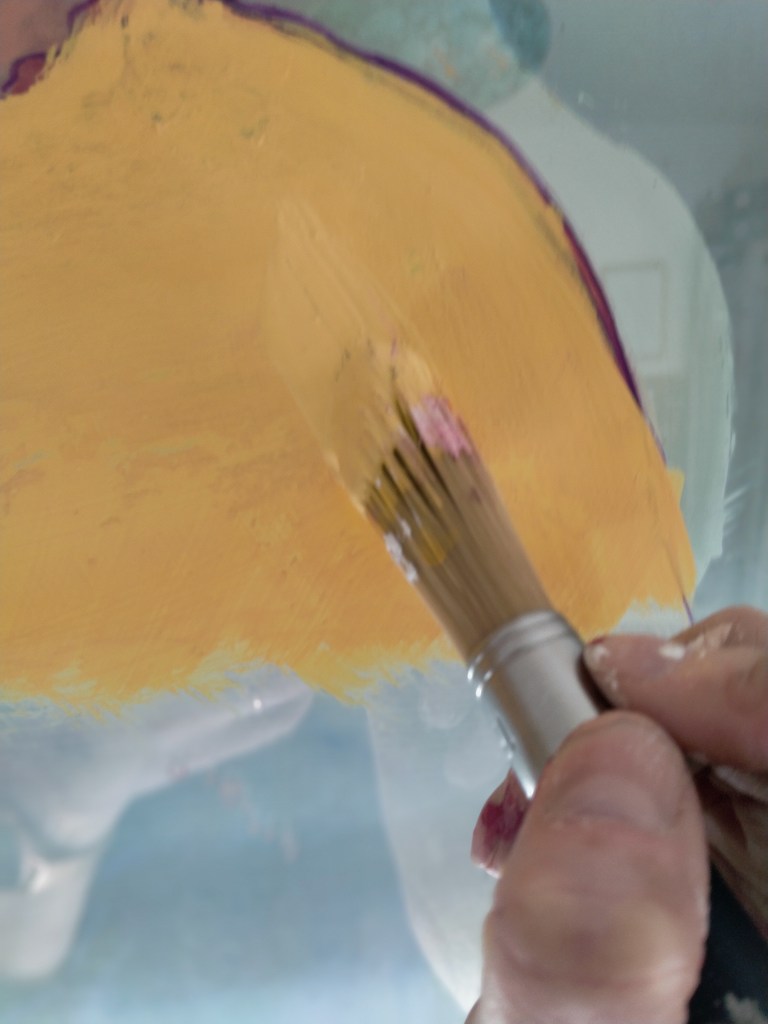 peinture vitrines lettering Anneka