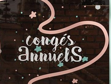 peinture vitrines lettering Anneka